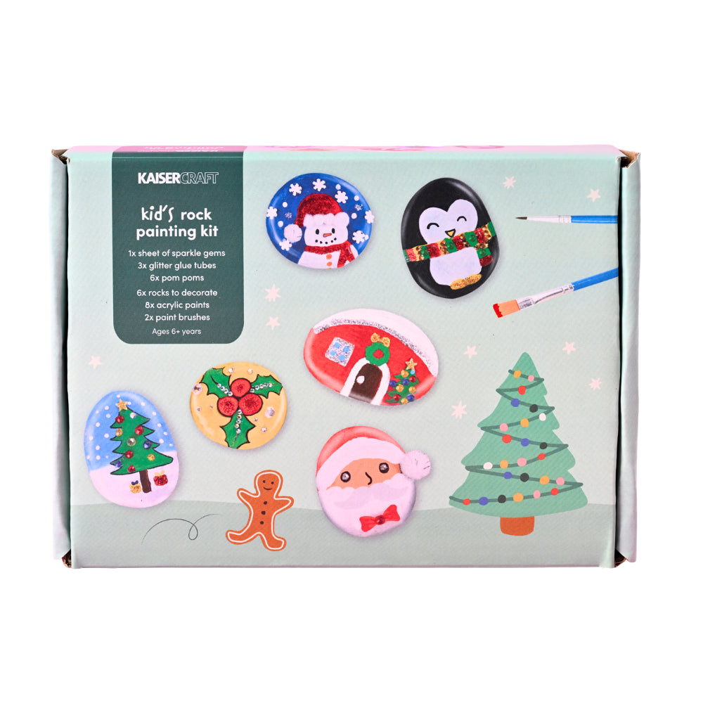 Kid's Christmas Rock Painting Kit